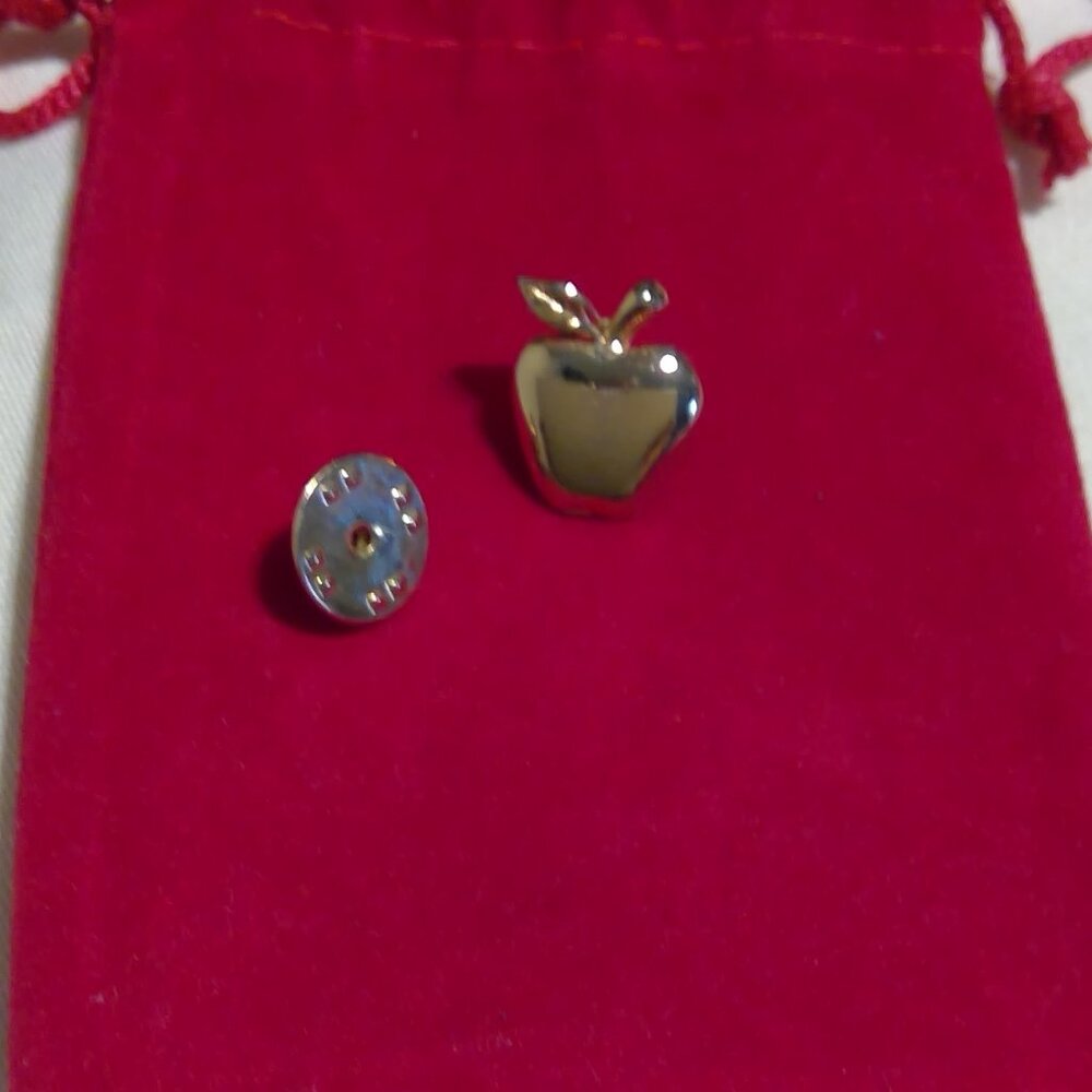 Gold Mini Apple - Lapel Pin - Mint Condition Save $